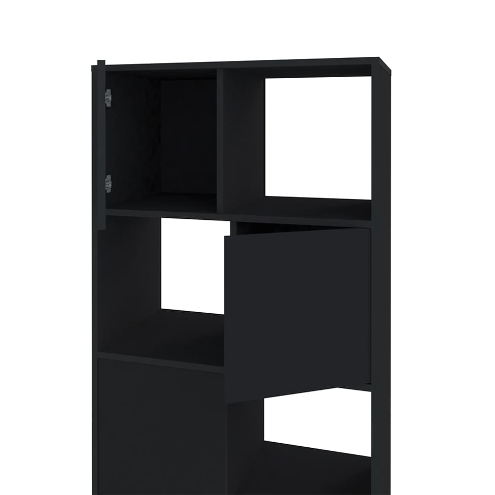 Estante Wally 4 PT Preta
