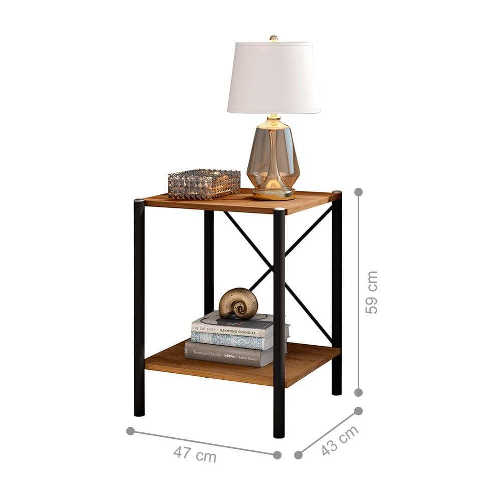 Mesa de Cabeceira Industrial Hvitserk
