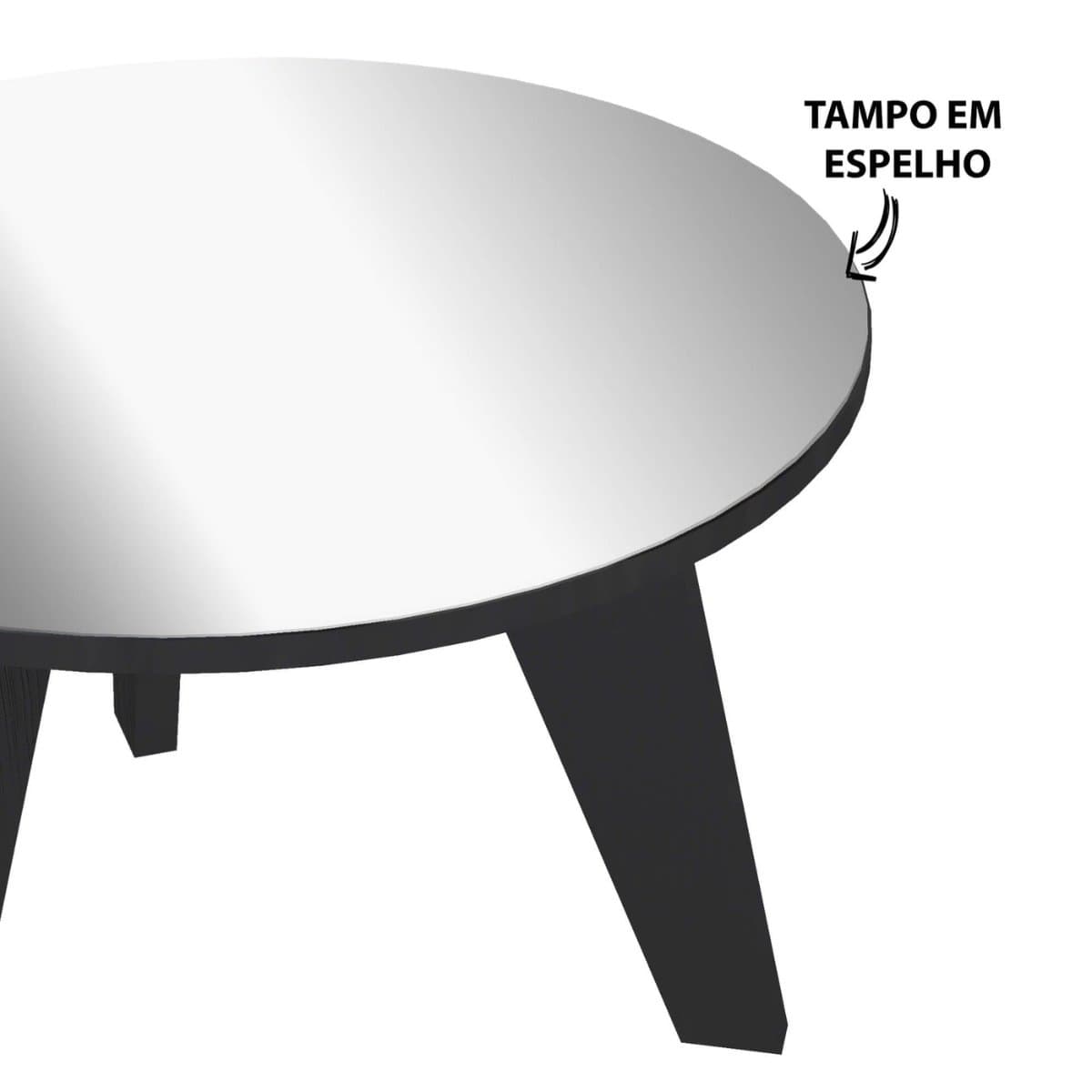 Mesa de Centro Espanha Preto