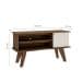 Rack Frank Marrom e Off White 120 cm