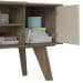 Rack Frank Marrom e Off White 120 cm