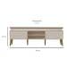 Rack Lumina Pinho e Off White 180 cm
