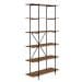 Estante Tube Preta e Vermont 180 cm