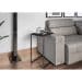 Mesa Lateral Retangular Steel Preta