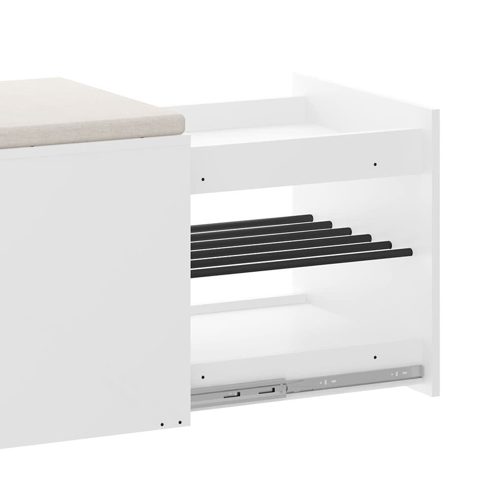 Banco Flow com Futon 1 GV Branco