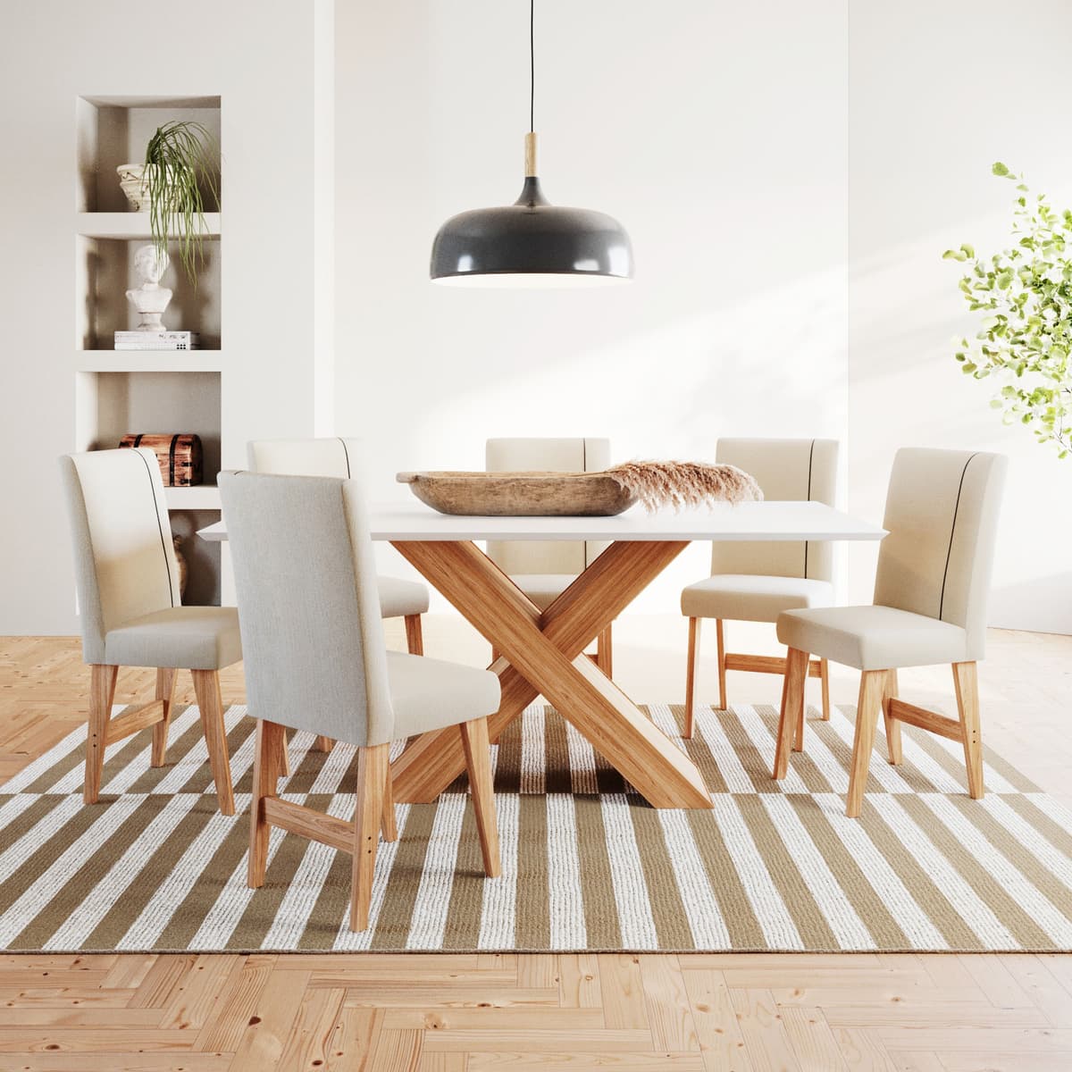 Mesa de Jantar Nea 6 Lugares 160 Babus