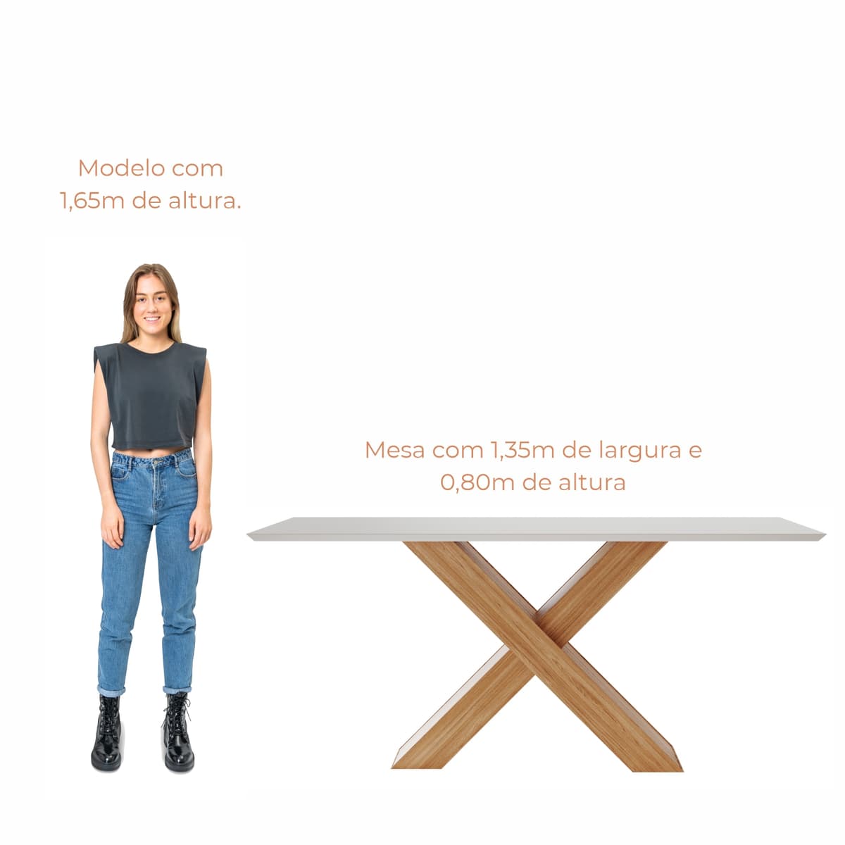 Mesa de Jantar Nea 6 Lugares 160 Babus
