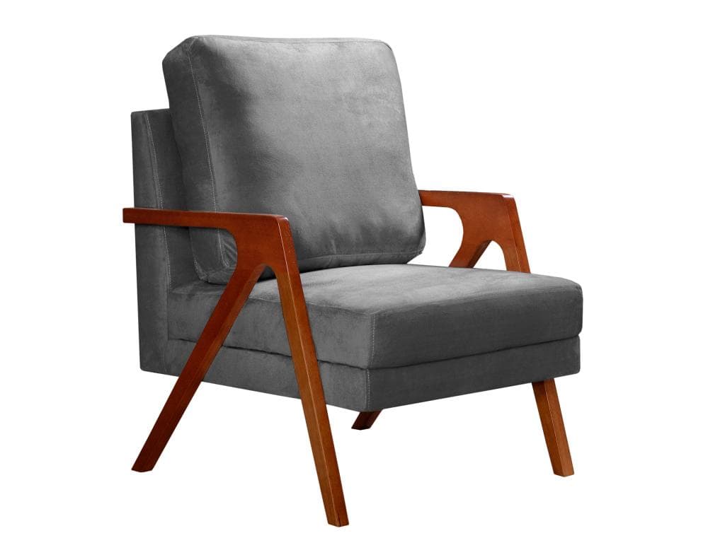 Poltrona Kiara Cor:Suede Cinza 220