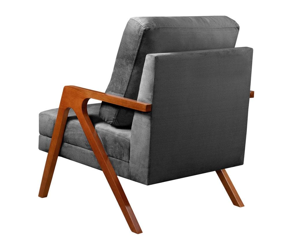 Poltrona Kiara Cor:Suede Cinza 220
