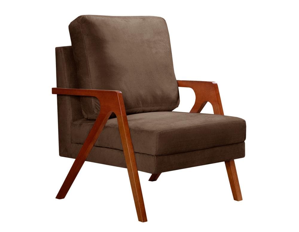 Poltrona Kiara Cor:Veludo Marrom 260
