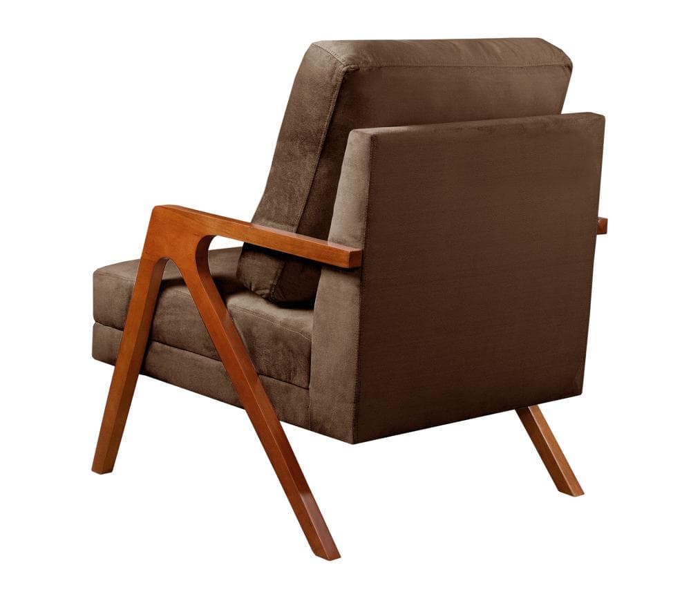 Poltrona Kiara Cor:Veludo Marrom 260