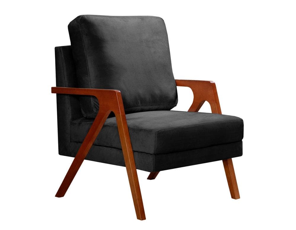 Poltrona Kiara Cor:Veludo Preto 410