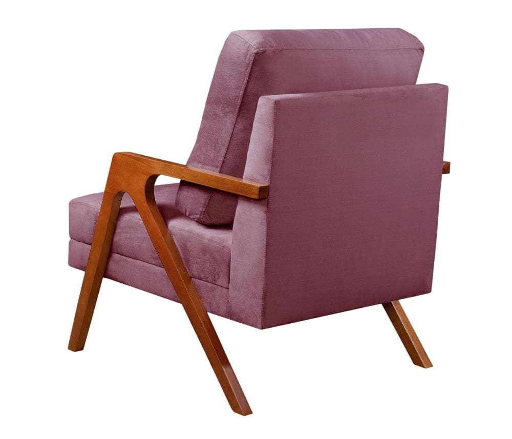 Poltrona Kiara Cor:Veludo Roxo 380