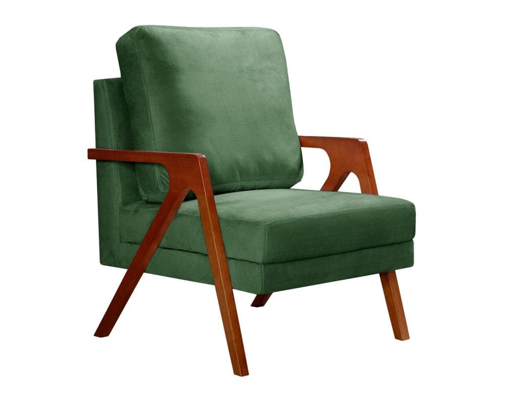 Poltrona Kiara Cor:Veludo Verde 270