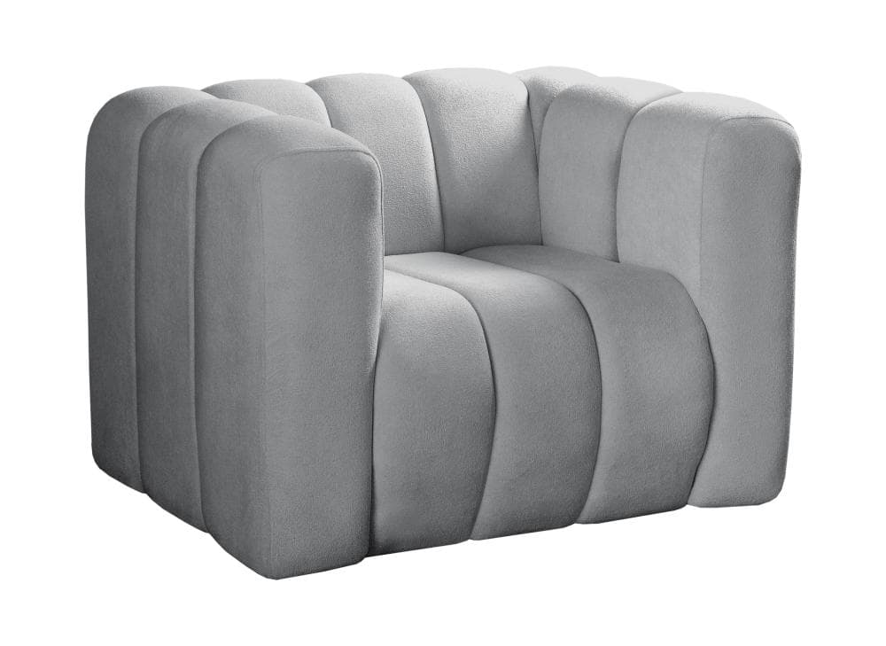 Poltrona Mona Cor:Bouclê Cinza 520