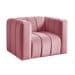 Poltrona Mona Cor:Suede Rosa 280