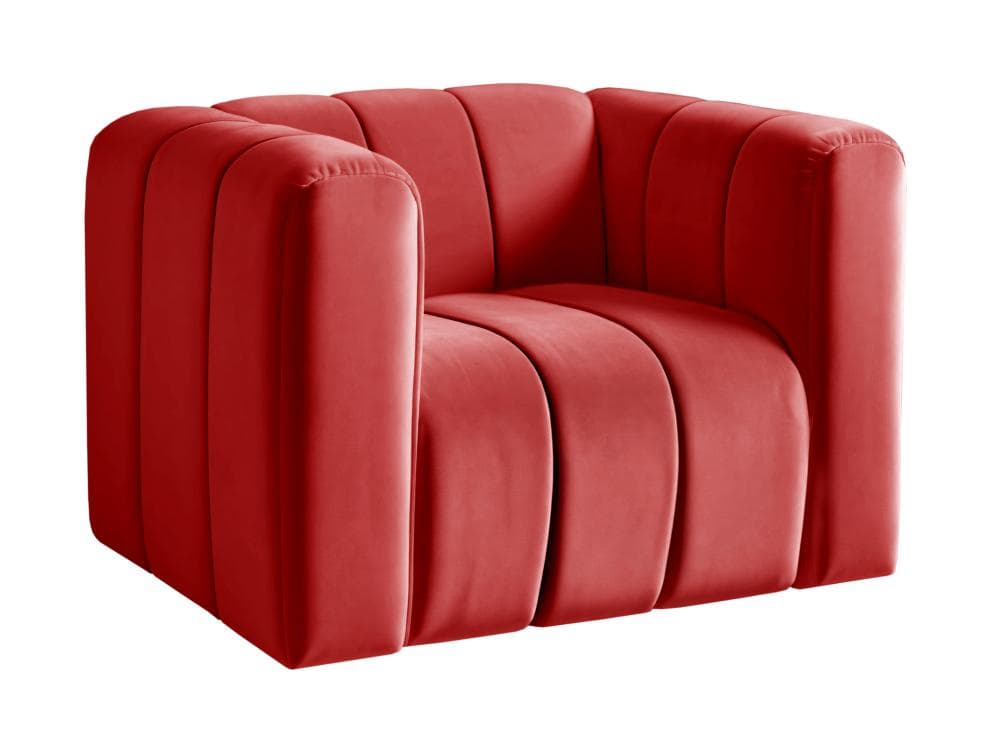 Poltrona Mona Cor:Suede Vermelho 100