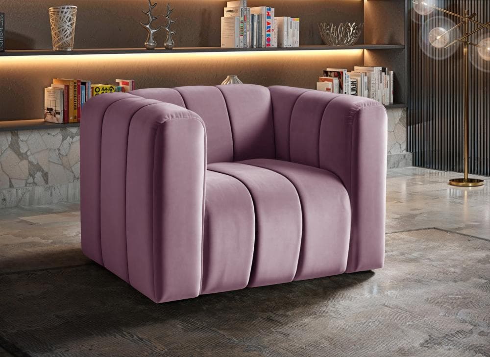 Poltrona Mona Cor:Veludo Roxo 380
