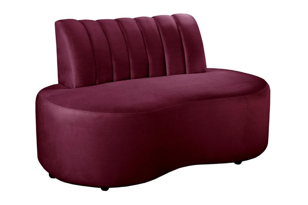 Sofá Doha Cor:Suede Bordô 110