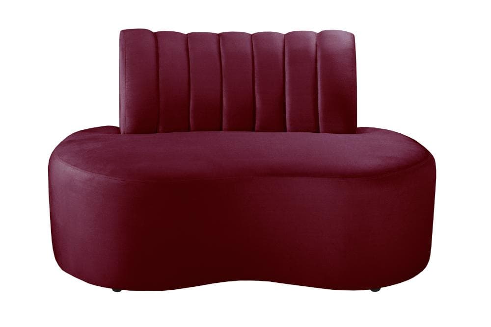 Sofá Doha Cor:Suede Bordô 110
