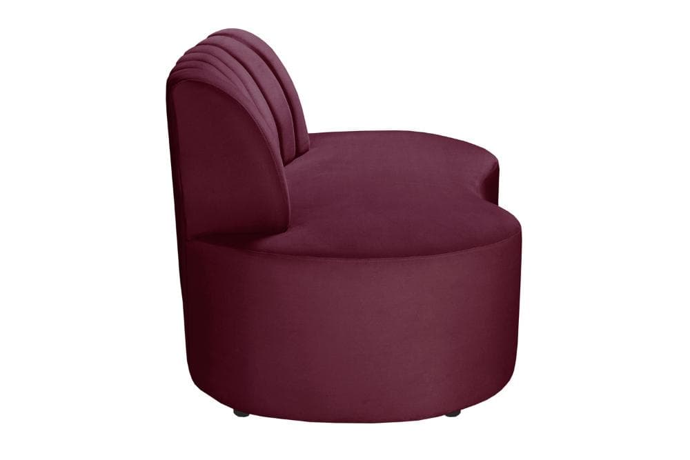 Sofá Doha Cor:Suede Bordô 110