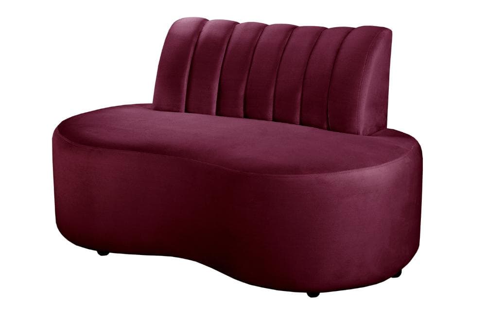 Sofá Doha Cor:Suede Bordô 110