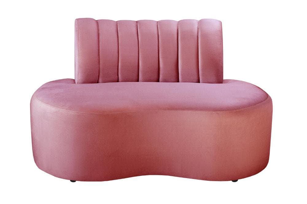 Sofá Doha Cor:Suede Rosa 280