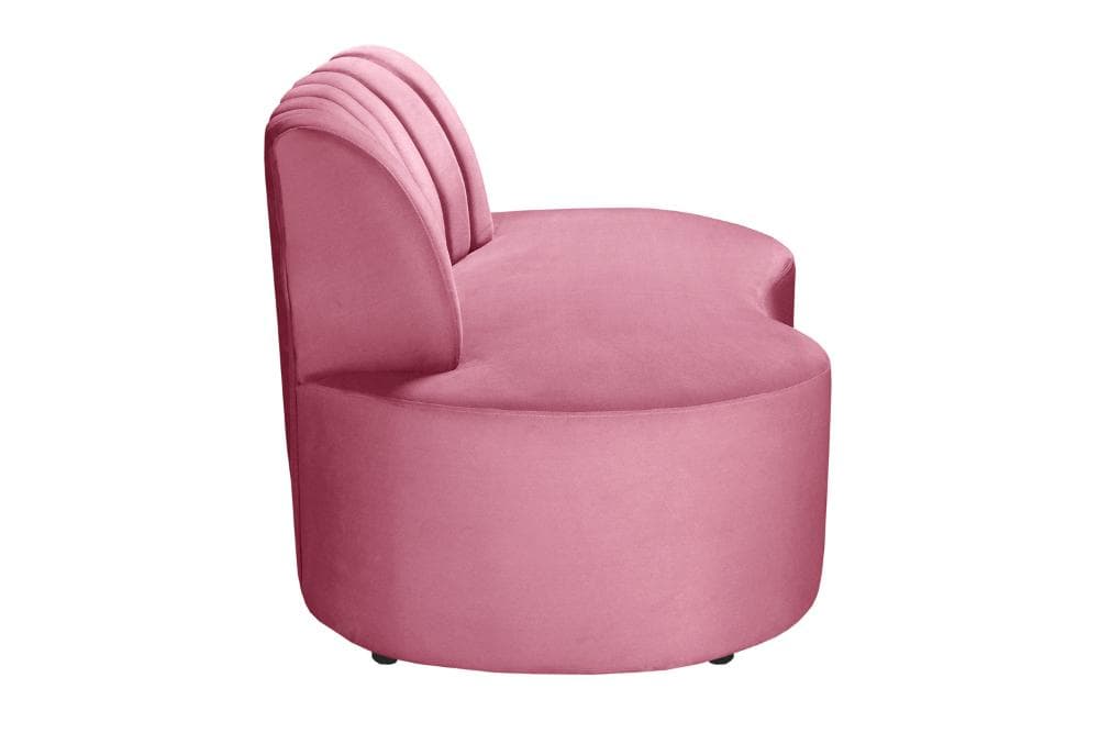 Sofá Doha Cor:Suede Rosa 280