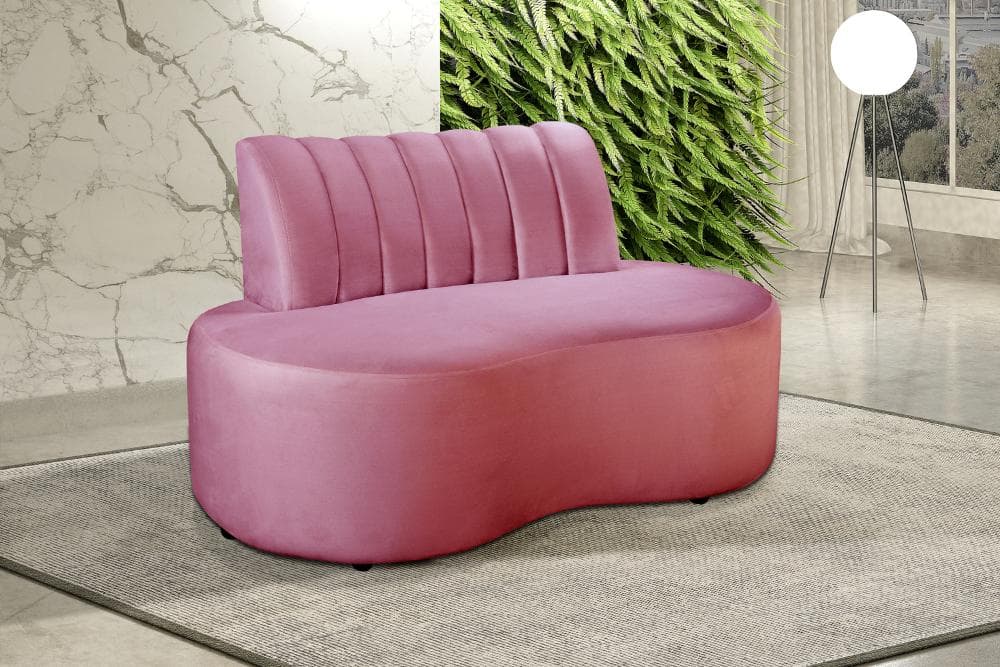 Sofá Doha Cor:Suede Rosa 280