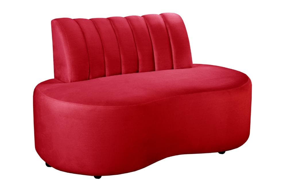 Sofá Doha Cor:Suede Vermelho 100