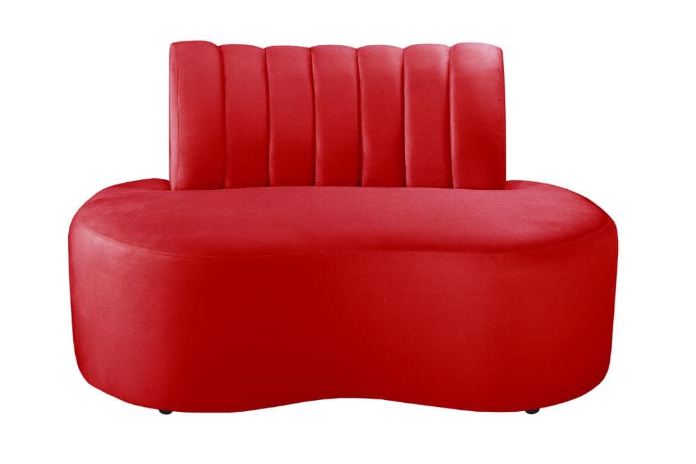 Sofá Doha Cor:Suede Vermelho 100