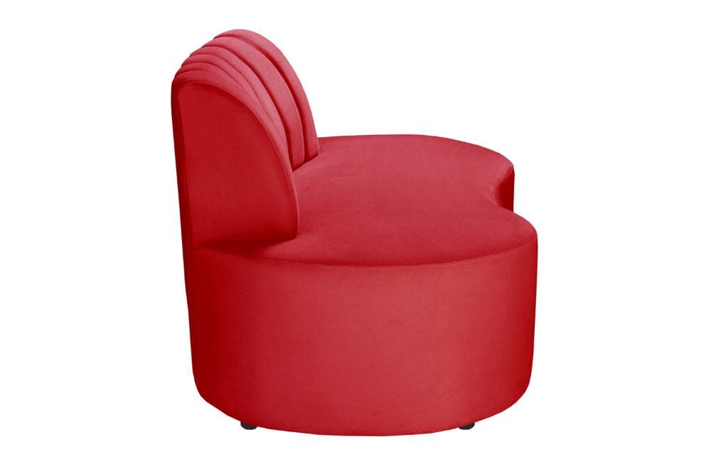 Sofá Doha Cor:Suede Vermelho 100
