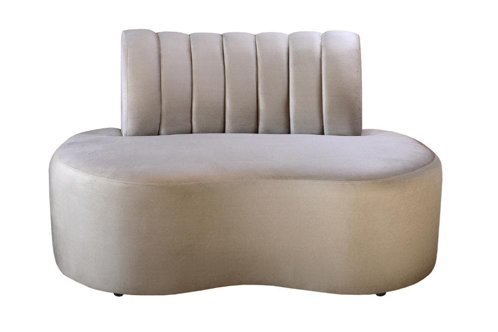Sofá Doha Cor:Veludo Capuccino 250