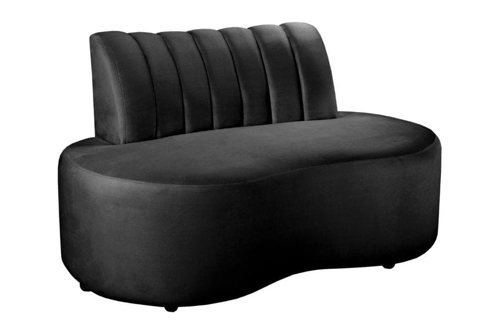 Sofá Doha Cor:Veludo Preto 410