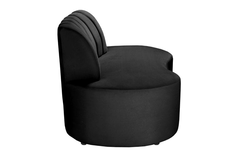 Sofá Doha Cor:Veludo Preto 410