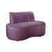 Sofá Doha Cor:Veludo Roxo 380