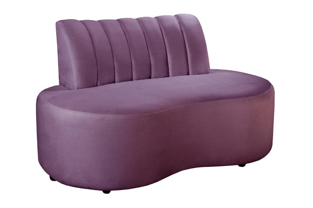 Sofá Doha Cor:Veludo Roxo 380