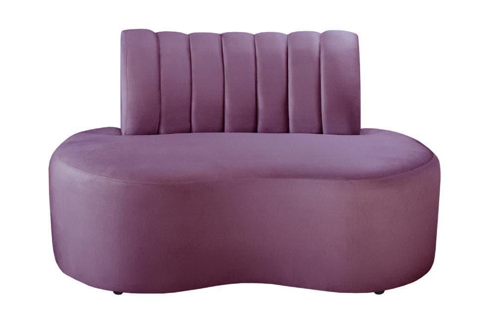 Sofá Doha Cor:Veludo Roxo 380