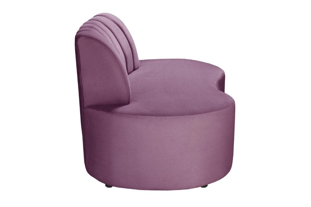 Sofá Doha Cor:Veludo Roxo 380