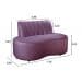Sofá Doha Cor:Veludo Roxo 380