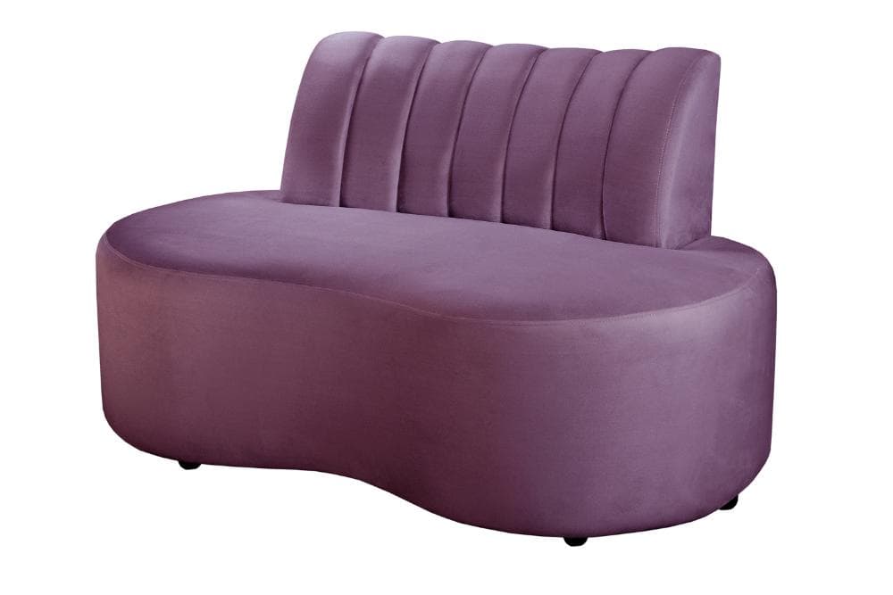Sofá Doha Cor:Veludo Roxo 380