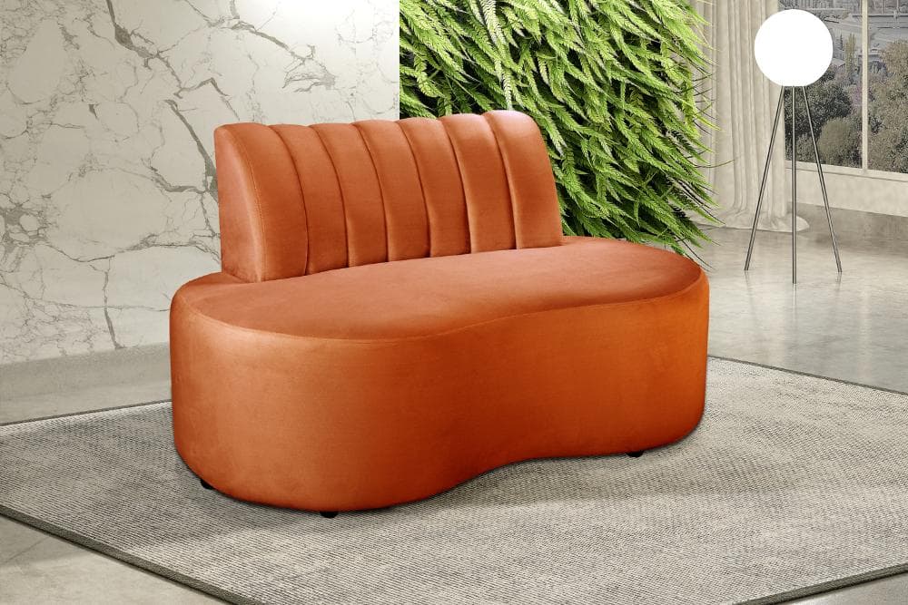 Sofá Doha Cor:Veludo Terracota 400