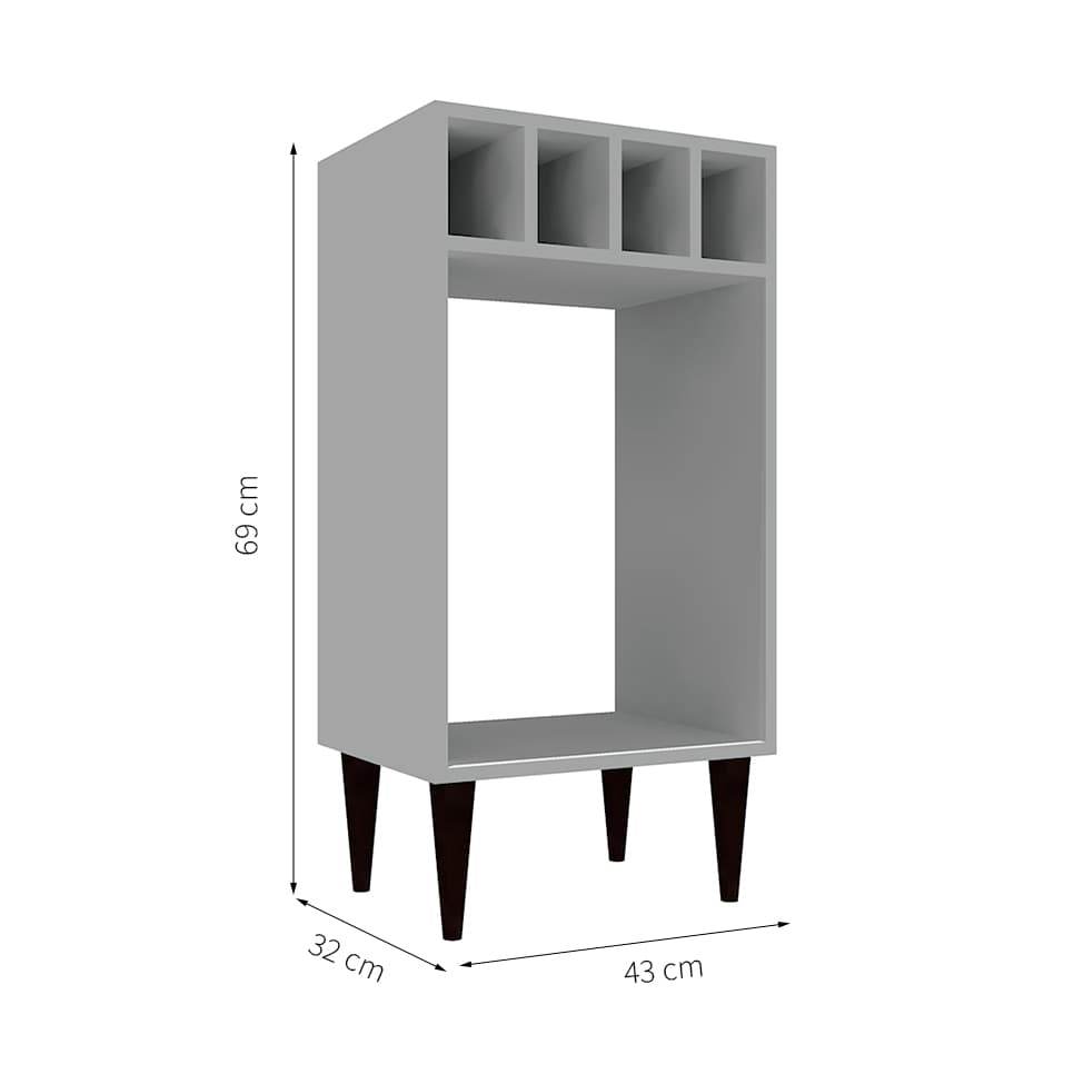 Adega Jura Cinza Cristal