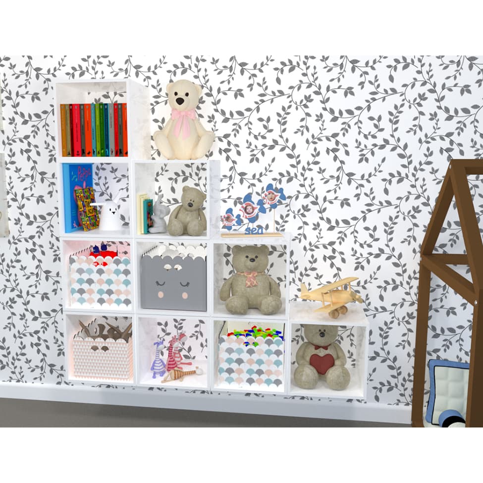Nicho Quadrado Cubo II Branco