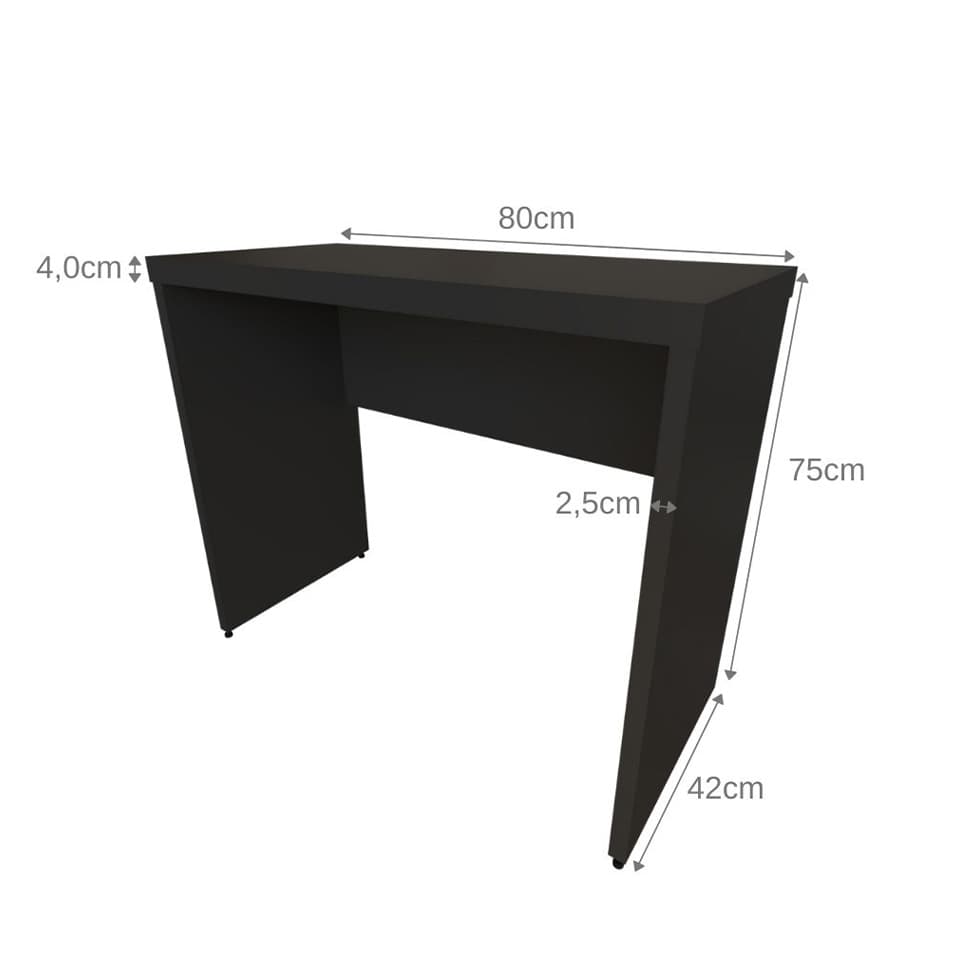 Mesa para Notebook Natus Preta 80 cm