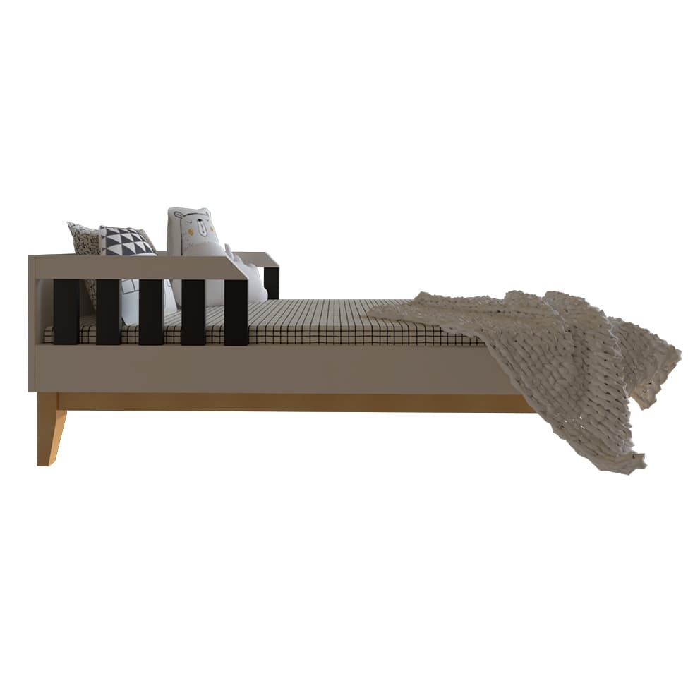 Quarto Infantil Adoleta 1 PT Branco e Preto