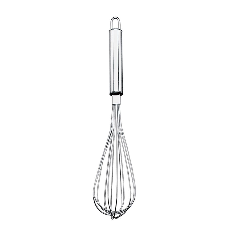 Batedor Manual Top Pratic Prateado 30,5 cm