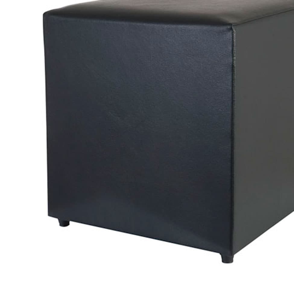 Puff Studio Quadrado Preto