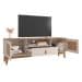 Rack Esmeralda Off White e Noce 160 cm