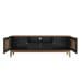 Rack Esmeralda Preto e Noce 160 cm
